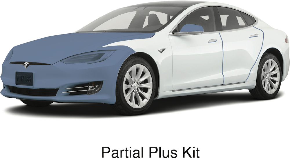 Tesla Model S Partial Plus Paint Protection Film Package